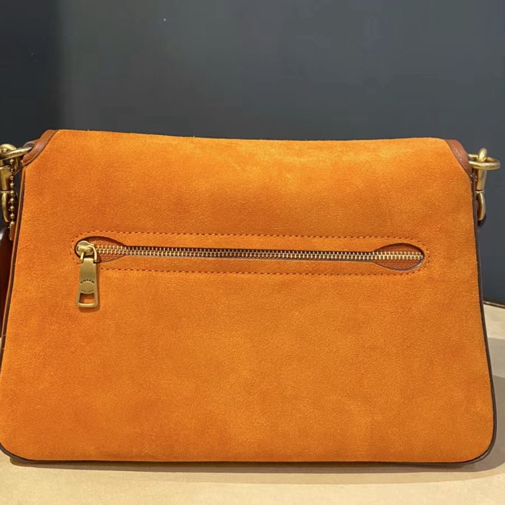 NWT Coach C5262 Smooth Leather and Suede Soft Tabby Shoulder Bag 2 Straps-Canyon - Picture 10 of 15